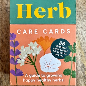 Cartes d'entretien des fines herbes -- 35 cartes pour apprendre à faire pousser des fines herbes et à jardiner