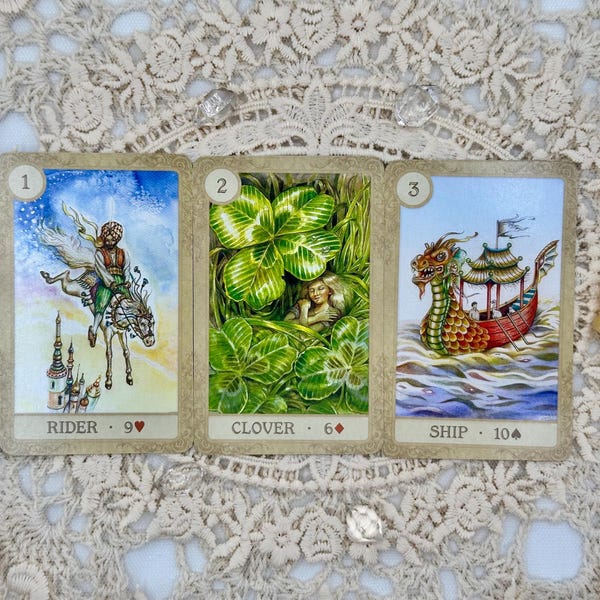 Baraja de cartas Lenormand de cuentos de hadas
