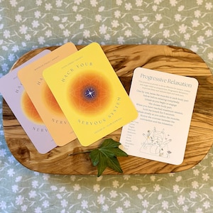 Hack Your Nervous System -- 60 Card Deck -- Cards for Meditation, Stress Relief, to Alleviate Anxiety & Retrain Your Nervous System