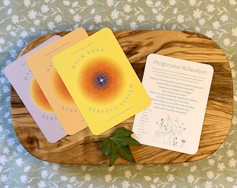 Hack Your Nervous System 60 Card Deck for Mindfulness, Stress Relief, Meditation, Anxiety