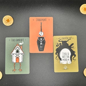 Teeny Tiny Tarot -- 78 Card Tarot Deck for Divination by artist Holly Oddly