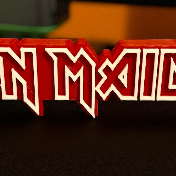 Iron Maiden custom made 3D logo