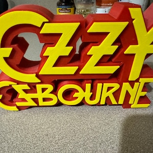Ozzy Ozbourne 3D print logo