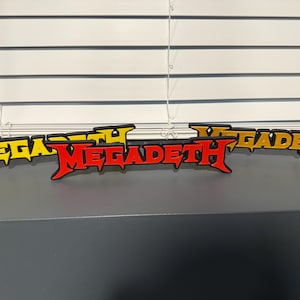 Megadeth II fan created custom 3D printed logo