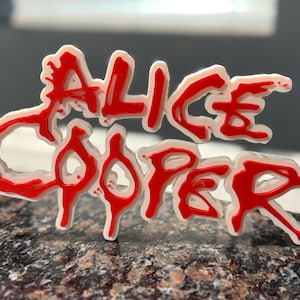 Alice Cooper fan created 3D printed logo