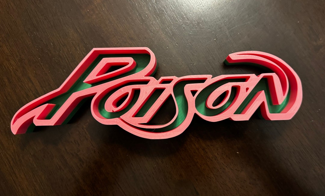 Poison 3D Printed Logo - Etsy