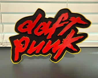 Daft Punk fan created logo 3D printed