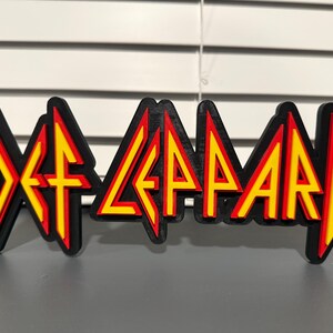 Def Leppard Custom Made 3D Logo - Etsy