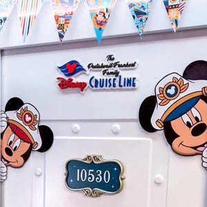 Disney Cruise Line personalized door signs with magnets