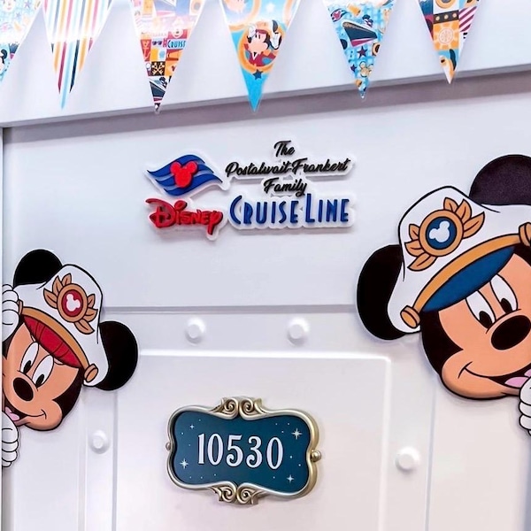 Disney Cruise Line personalized door signs with magnets