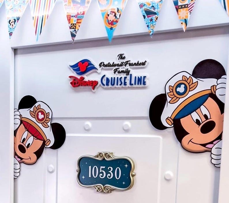 Cruise Line personalized door signs with magnets image 1