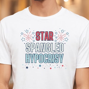 Christian Nationalism Fireworks Shirt, Anti Trump Shirt, Gen Z Sarcastic Patriotic Shirt, Progressive Holiday Summer Shirt, Red White Blue