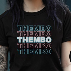 Femboy Clothing, THEMBO Trans Pride Shirt, Transgender Gag Gift, Trans Flag Colors THEMBO Shirt, Bimbo Core Gay Pride Gifts, LGBTQIA Shirts