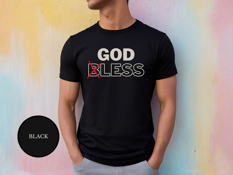 GODLESS Anti Religion Shirt For Atheist - Black TShirt For Men
