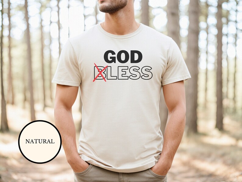 GODLESS Anti Religion Shirt For Atheist - Natural White TShirt For Men