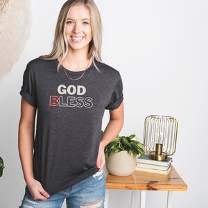 GODLESS Anti Religion Shirt For Atheist - Dark Grey Heather TShirt For Women