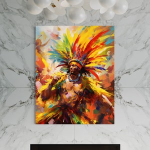 Digital Wall Art Caribbean Trinidad Carnival Vibrant Printable Unique Travel Scene Gift for Her