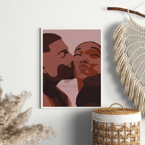 Black Owned Art African American Digital Printable Abstract Wall Design Modern Unique Home Idea