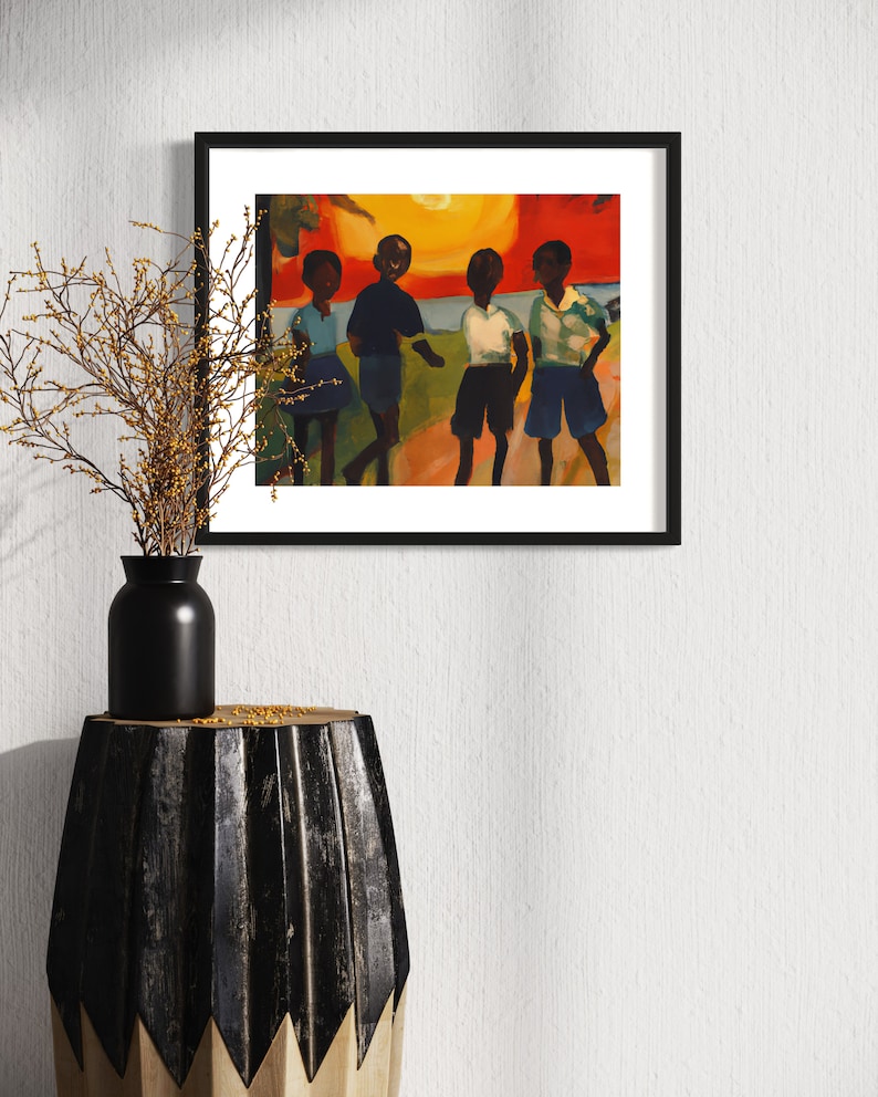 Black Owned Art Digital Wall Print Ethnic African American Design ...