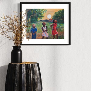 Digital Download Wall Art Black Culture African American Artwork Printable Ethnic Modern Design Black Artist Unique Painting Creative Decor
