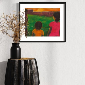 Modern Art Digital Download Black Owned Art Painting African American Wall Art Creative Ethnic Print Children Room Decor Artistic Expression