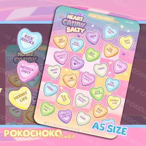 Cute Stickers
funny stickers
scrapbooking
kawaii stickers
food sticker
candy sticker
Valentines Day
conversation hearts
sweet tarts
red panda
valentines gift
pink stickers
pastel stickers