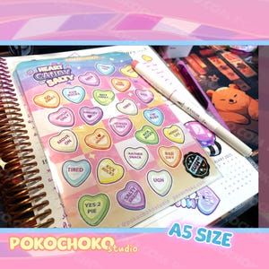 Cute Stickers
funny stickers
scrapbooking
kawaii stickers
food sticker
candy sticker
Valentines Day
conversation hearts
sweet tarts
red panda
valentines gift
pink stickers
pastel stickers