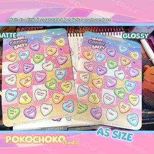 Cute Stickers
funny stickers
scrapbooking
kawaii stickers
food sticker
candy sticker
Valentines Day
conversation hearts
sweet tarts
red panda
valentines gift
pink stickers
pastel stickers