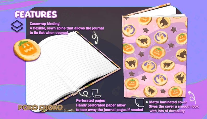 Cookie Journal
Food Journal
Halloween Stationery
Kawaii Journal
Halloween Notebook
Retro Journal
Halloween Journal
Pilsbury Cookies
Halloween Cookie
Halloween Gift
Gift for Halloween
Sugar Cookie Decor
Halloween Decor