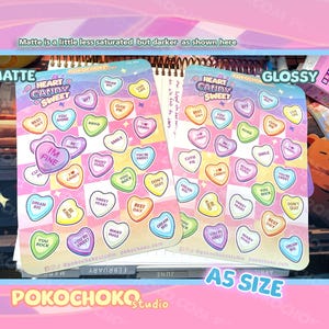 Cute Stickers
funny stickers
scrapbooking
kawaii stickers
food sticker
candy sticker
Valentines Day
conversation hearts
sweet tarts
red panda
valentines gift
pink stickers
pastel stickers