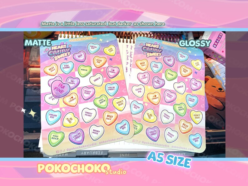 Cute Stickers
funny stickers
scrapbooking
kawaii stickers
food sticker
candy sticker
Valentines Day
conversation hearts
sweet tarts
red panda
valentines gift
pink stickers
pastel stickers