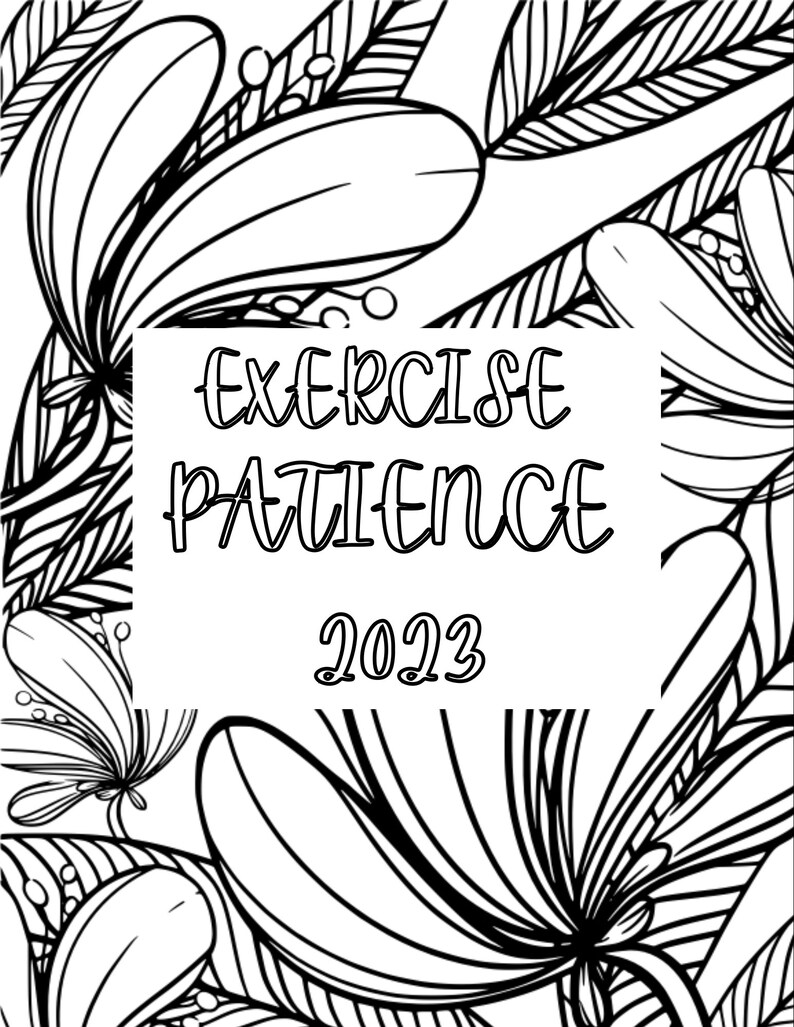Exercise Patience 2023 Convention Coloring Sheets Etsy