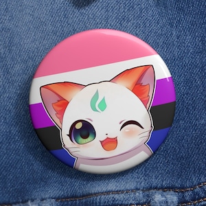 Pride pin, lesbian pin, gay pin, queer pin, bisexual pin, pansexual pin, nonbinary pin, agender pin, trans pin, asexual pin, subtle lesbian