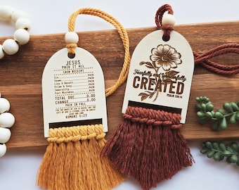 Christian Car Charm • Faith Rearview Mirror Ornament