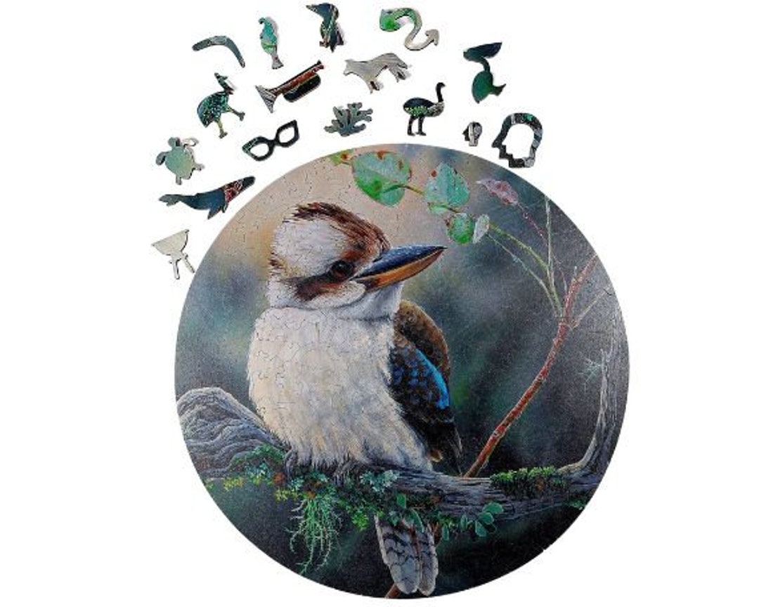Wooden Puzzle Kookaburra - Puzzle Art Australia main image 1