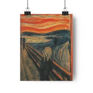 The Scream by Edvard Munch, Artistic Giclée Print, Classic Home Decor, Unique Gift, Wall Art, Modern Living Room, Edvard Munch Art