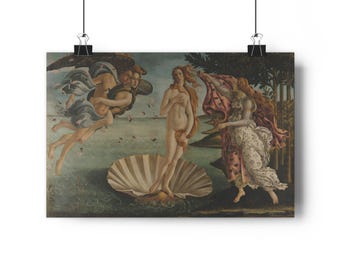 The Birth of Venus by Botticelli, Renaissance Art Giclée Print - Classic Wall Decor, Living Room, Art Lovers, Vintage Style, Classic Art