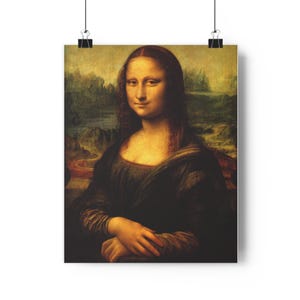 Mona Lisa by Leonardo da Vinci, Giclée Poster Art Print, Elegant Wall Décor, Home Interiors, Art Lovers Gift, Classic Masterpiece Art