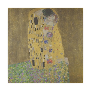 The Kiss by Gustav Klimt Romantic Giclée Print Canvas, Love Art Decor, Gustav Klimt Inspired Wall Art, Iconic Art, Classic Art, Home Gallery