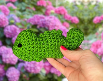 Crochet Chameleon Plushie