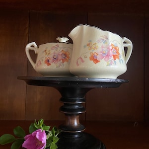 Vintage Zucker & Milchkännchen | US Georg | Hergestellt in den USA | Porzellan