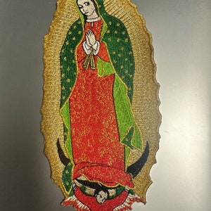 Broderilapp Our Lady of Guadalupe 23 x 11 cm (strykbar)