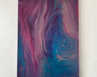Purple Haze Fluid Art: origineel abstract schilderij