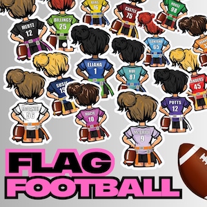 Pegatinas personalizadas de fútbol bandera, calcomanías de equipo personalizadas