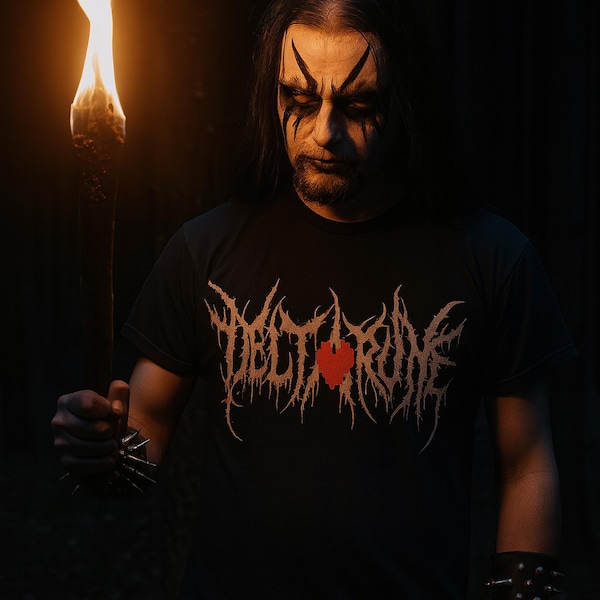 Deltarune Black Metal Shirt für Gamer und Metalheads