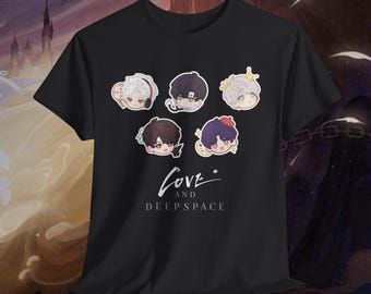 Camiseta Love and Deepspace: Camiseta unisex de anime, manga y gamer