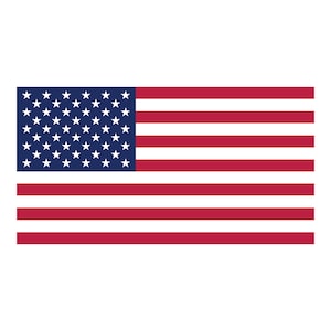 American Flag Vinyl Decal for Cars, Trucks, Laptop Patriot USA Flag Sticker, Original Style, US Patriotic Theme, Textured UVGel Ink