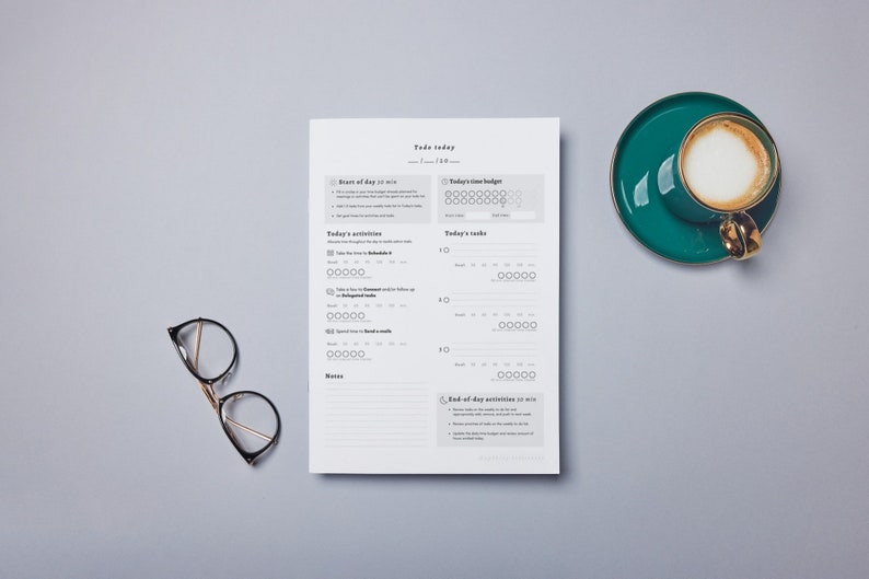Digital Weekly Planner | Time Allocation and Task Tracking | Instant ...