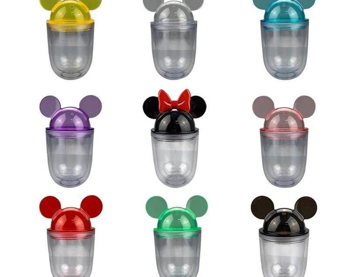 12oz Acrylic Mouse Ears Dome Tumbler, blank tumbler, tumbler blanks, stocking stuffers, DIY craft