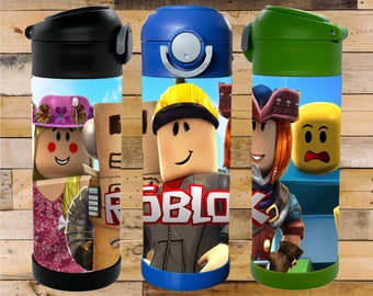 Roblox Video Game Characters 12oz Flip Top Insulated Kids Bottle. Perfect  for School, Camp, & Activities